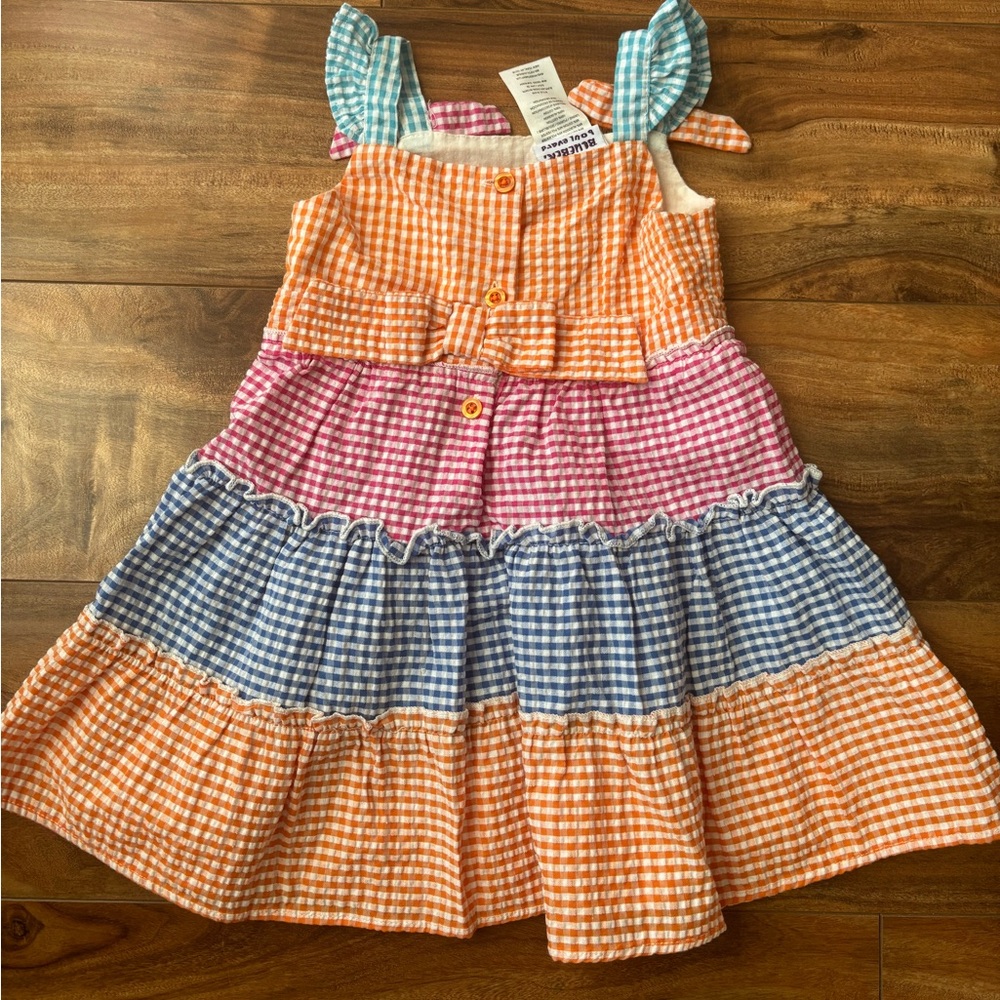 Blueberi Boulevard Blue Sundress Sleeveless Flutter